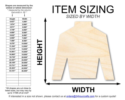 Unfinished Jockey Silk Shape | DIY Craft Cutout | up to 46" DIY