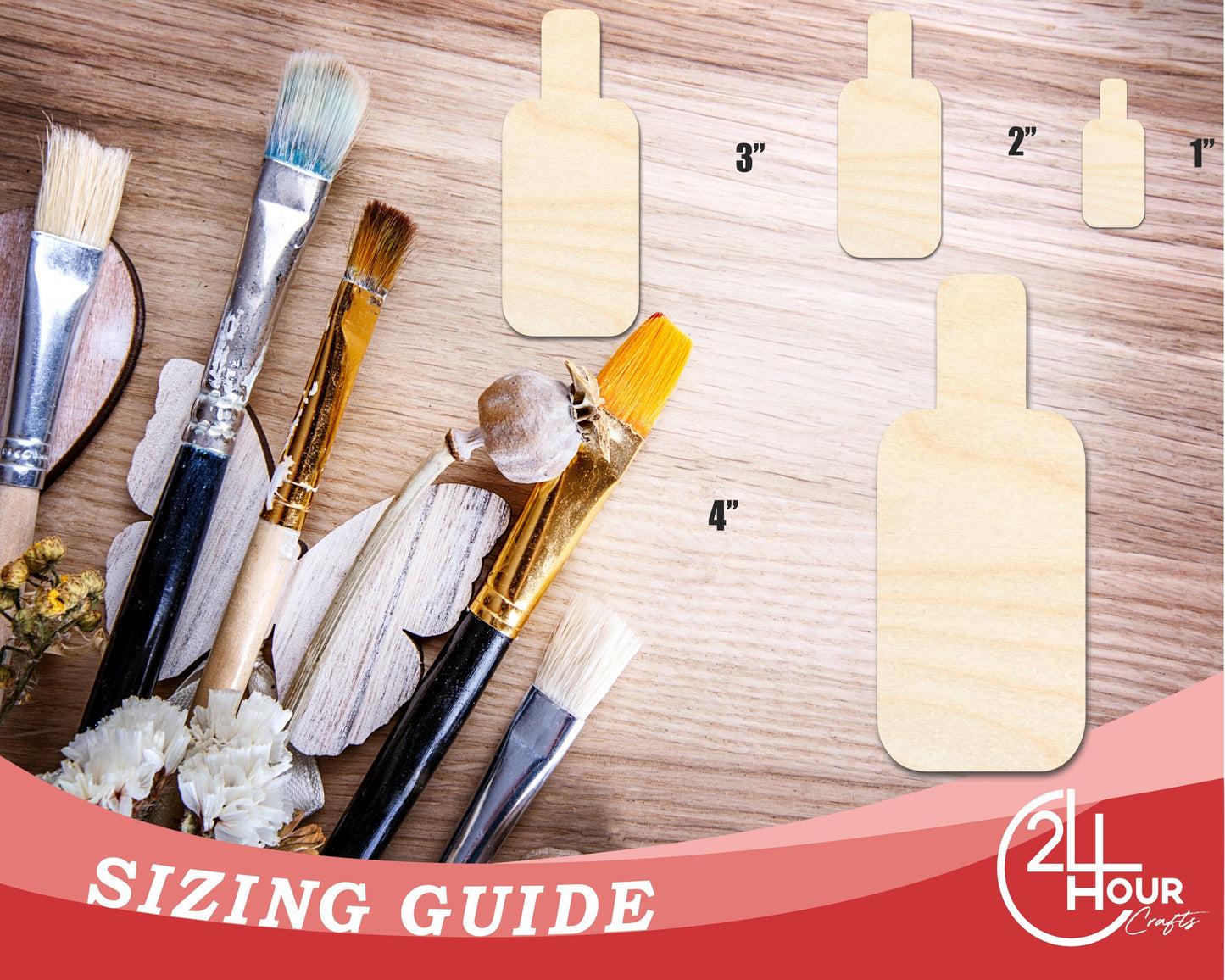 Unfinished Sunscreen Bottle Shape | DIY Craft Cutout | up to 46" DIY