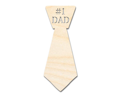 Unfinished Dad Tie Shape | DIY Craft Cutout | up to 46" DIY