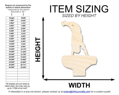 Unfinished Wood Men's Vault Shape | DIY Craft Cutout | up to 46" DIY