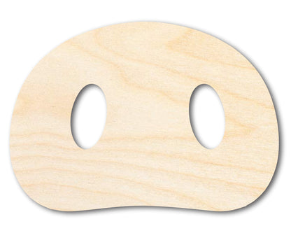 Unfinished Wood Pig Nose Shape | DIY Craft Cutout | up to 46" DIY