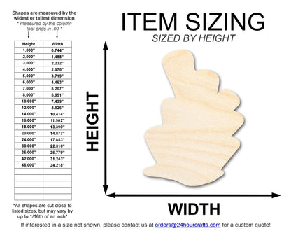 Unfinished Wood Coral Shape | DIY Craft Cutout | up to 46" DIY