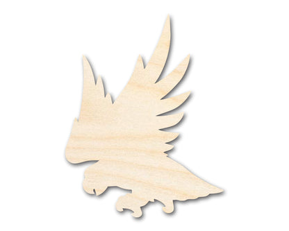 Unfinished Wood Hawk Mascot Shape | DIY Craft Cutout | up to 46" DIY