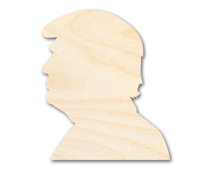 Unfinished Wood Donald J. Trump Shape | DIY Craft Cutout | up to 46" DIY