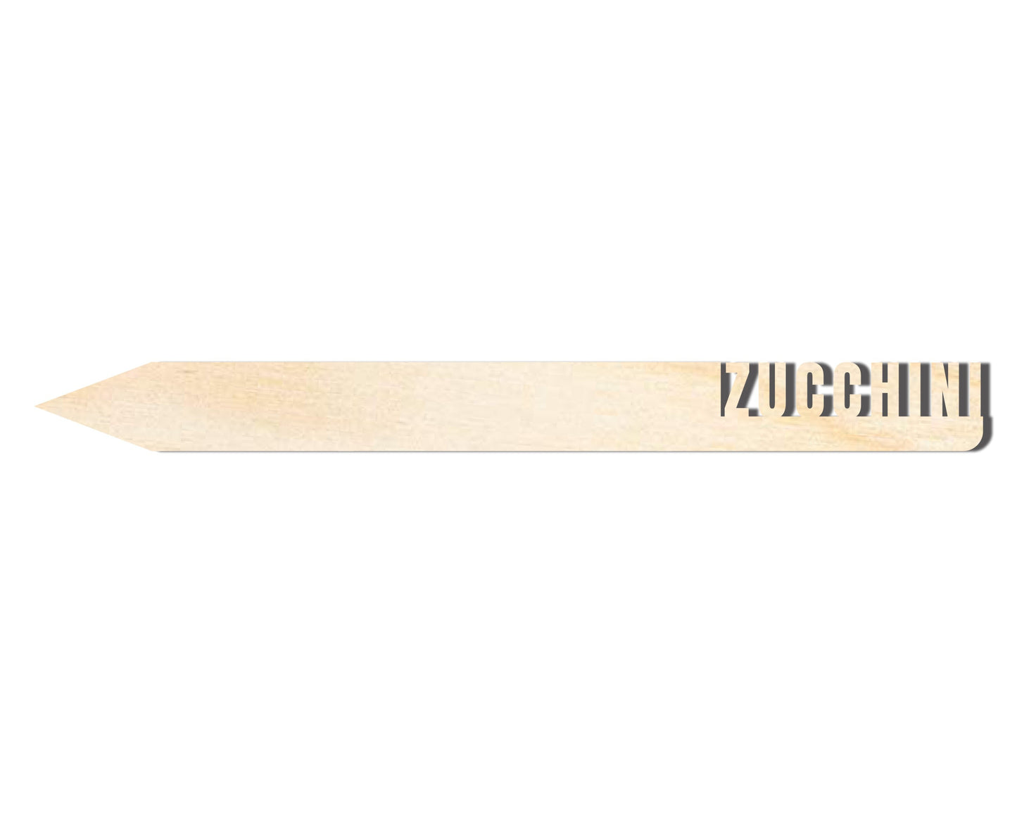 Unfinished Wood Zucchini Garden Stake | DIY Craft Cutout | up to 24" DIY
