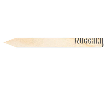 Unfinished Wood Zucchini Garden Stake | DIY Craft Cutout | up to 24" DIY