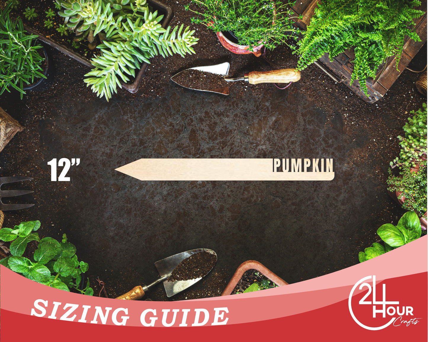 Unfinished Wood Pumpkin Garden Stake | DIY Craft Cutout | up to 24" DIY