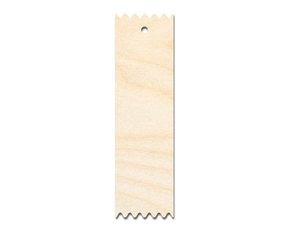 Unfinished Wood Pointed Edge Bookmark Shape | DIY Craft Cutout | up to 12" DIY