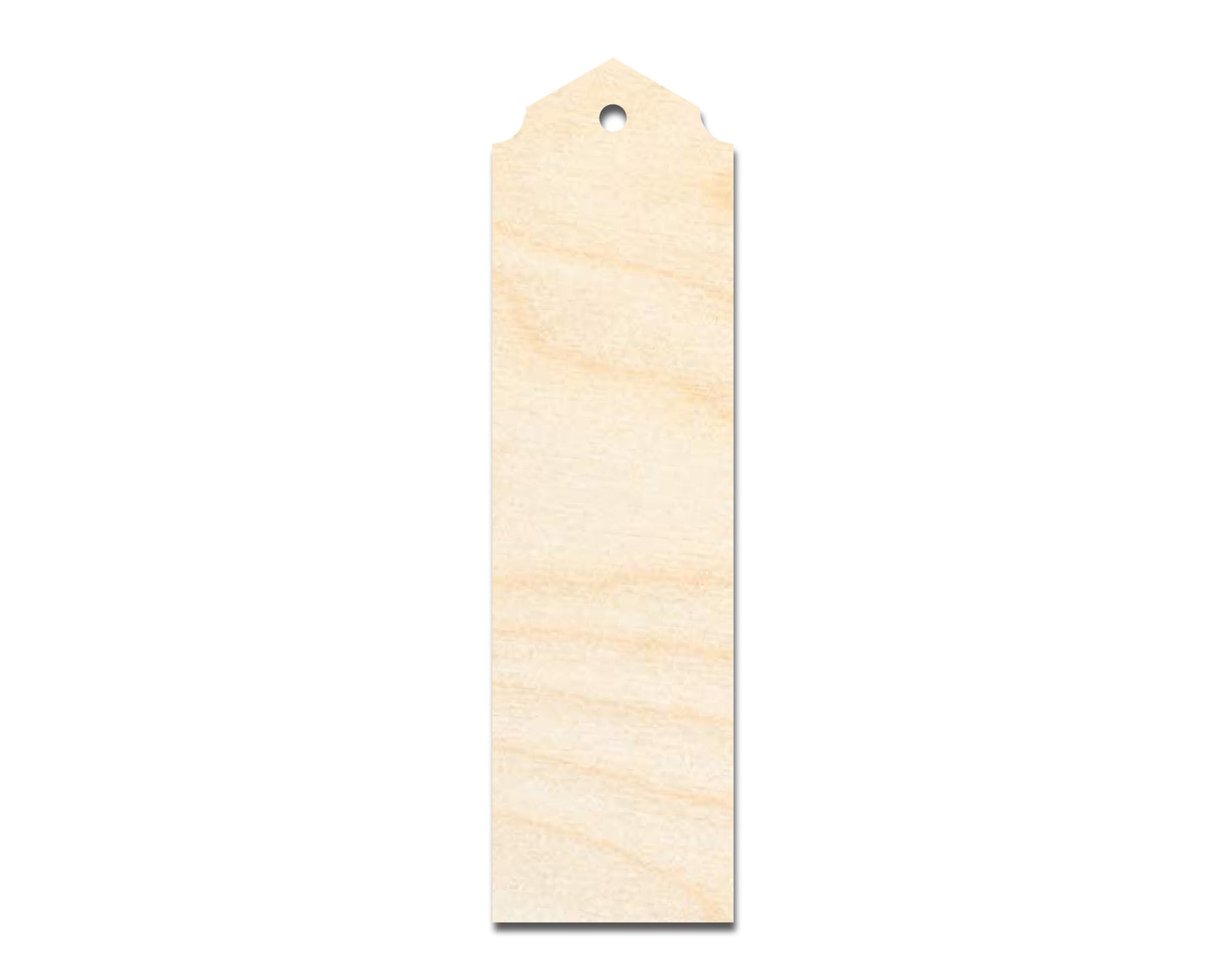 Unfinished Wood Curved And Pointed Bookmark Shape | DIY Craft Cutout | up to 12" DIY