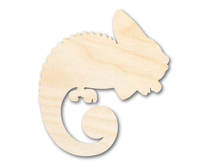 Unfinished Wood Chameleon Shape | DIY Craft Cutout | up to 46" DIY