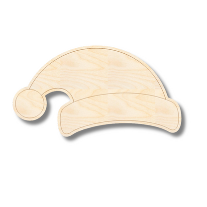 Unfinished Wood Etched Santa Hat Shape | Paint By Line Crafts | up to 30" DIY
