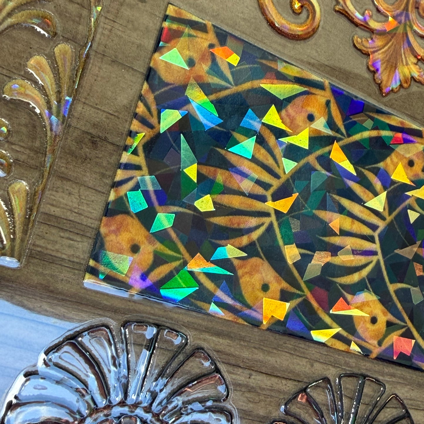 Cracked Holographic Art Deco II