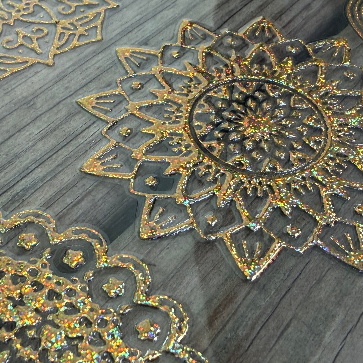 Gold Glitter Mandala