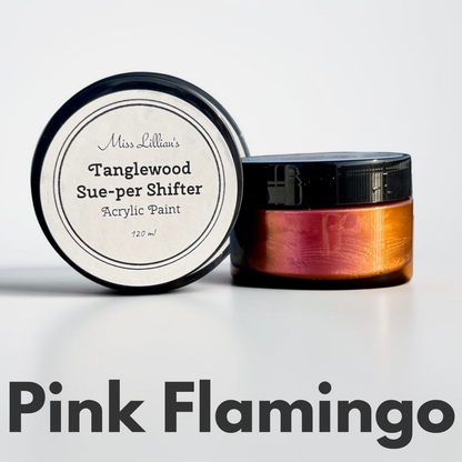 Pink Flamingo Color Shifting Paint – Hot Pink, Coral & Gold | Tanglewood Sue-per Shifter
