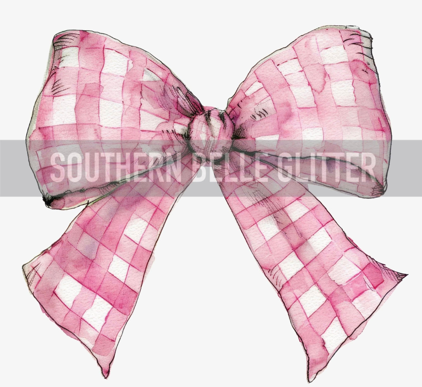 Pink Gingham Bow