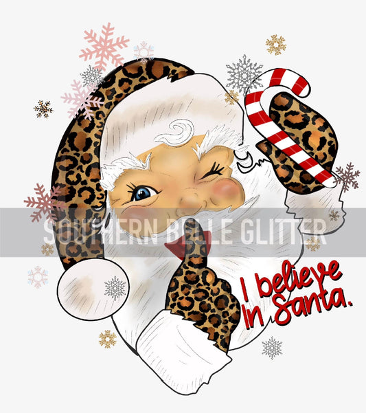 Vintage Santa Leopard