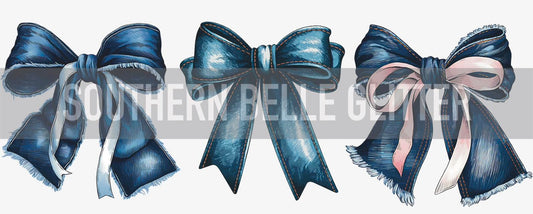 Denim Bows