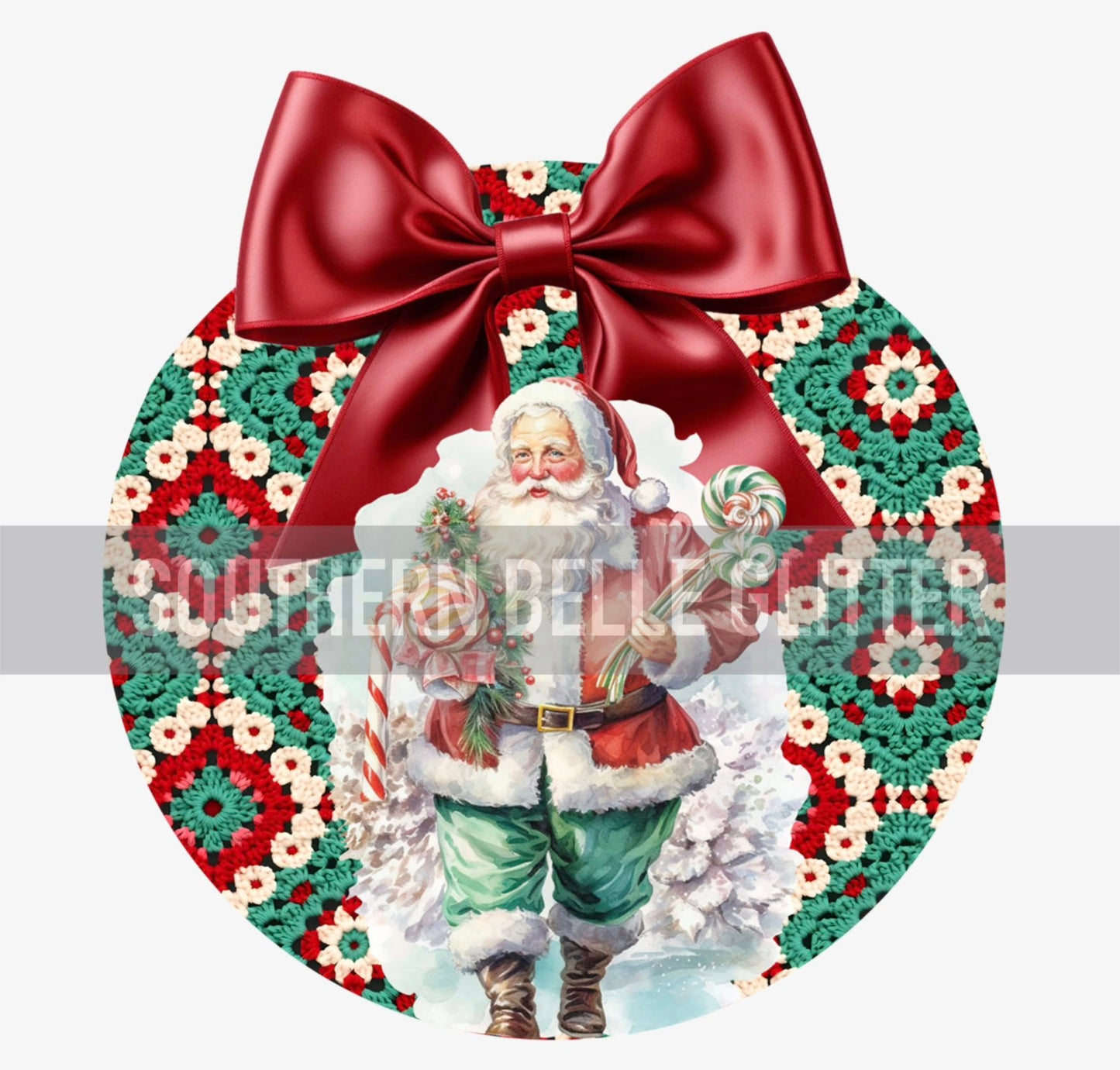 Santa Ornament B
