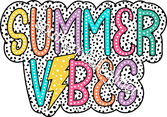 Summer Vibes (Black and White Speckle)