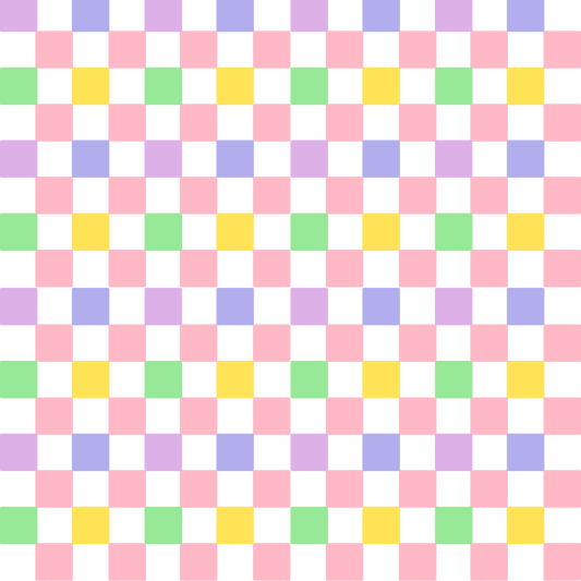 Pastel Check | Fancy Nancy by Nancy C. | 10x10 UVDTF