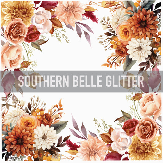 Fall floral frame