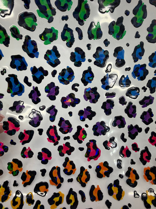 Holo colorful leopard