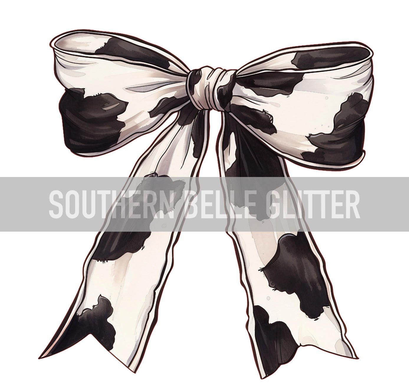 Cow Print Bow