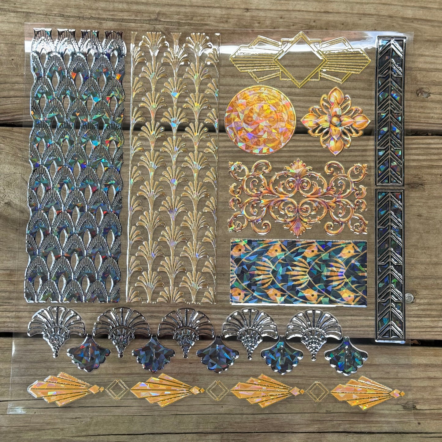 Cracked Holographic Art Deco II