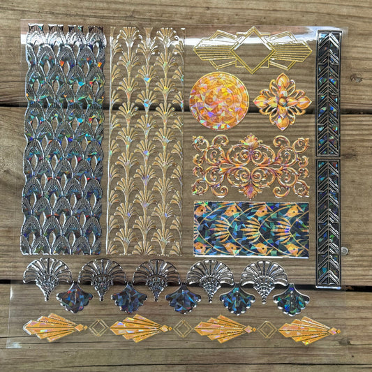 Cracked Holographic Art Deco II