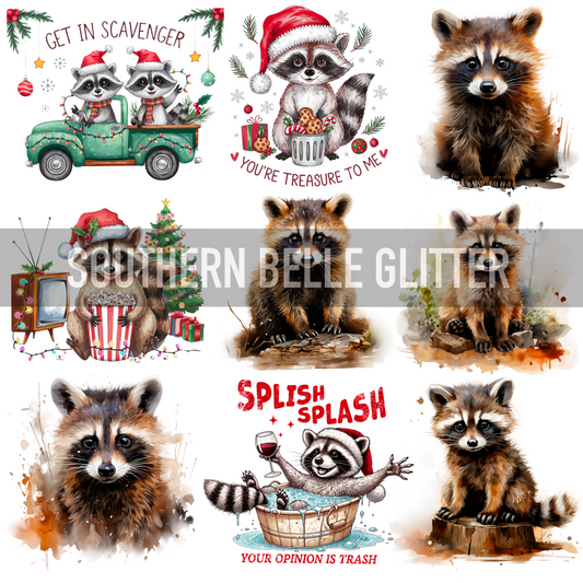 Christmas Raccoons