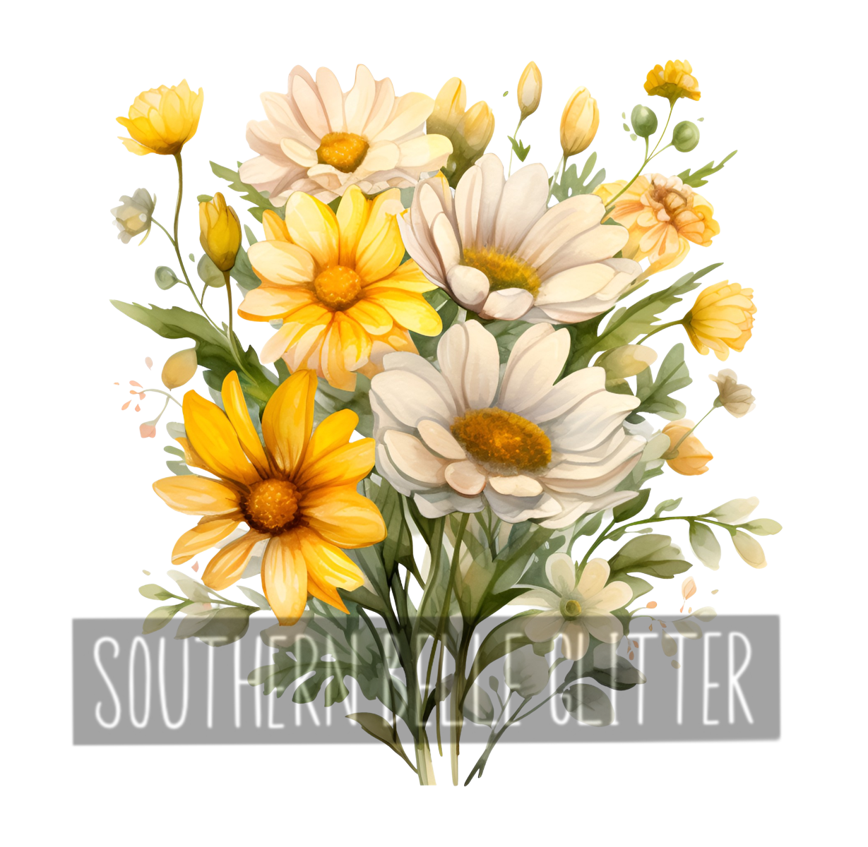 Yellow & White Spring Floral