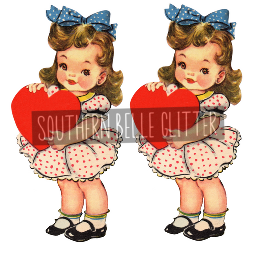 Vintage Valentine Girl