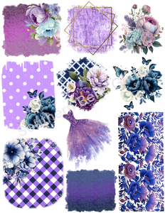 Valiant Violet Floral Splashes