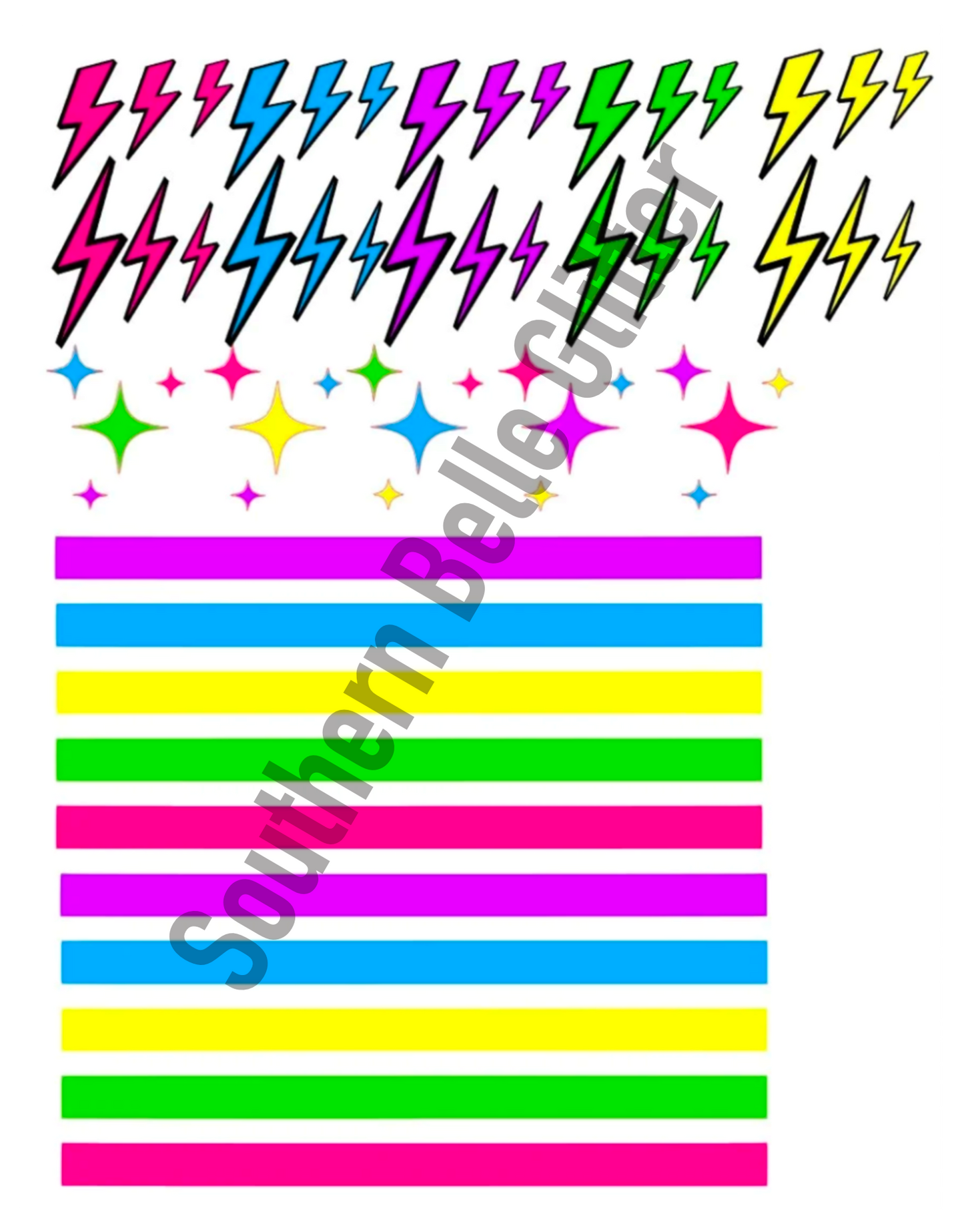 BGG Neon Stripes & Lightning Bolts Collection