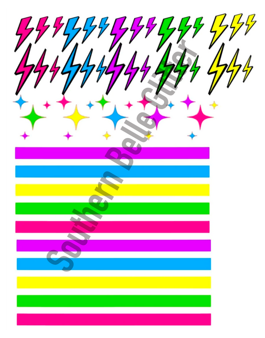 BGG Neon Stripes & Lightning Bolts Collection