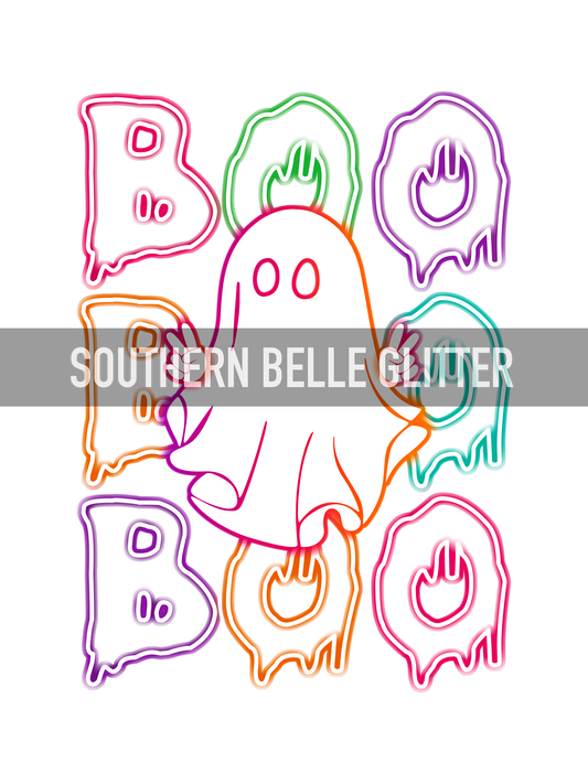 Neon boo Ghost