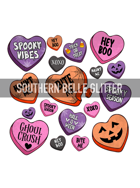 Halloween Candy hearts