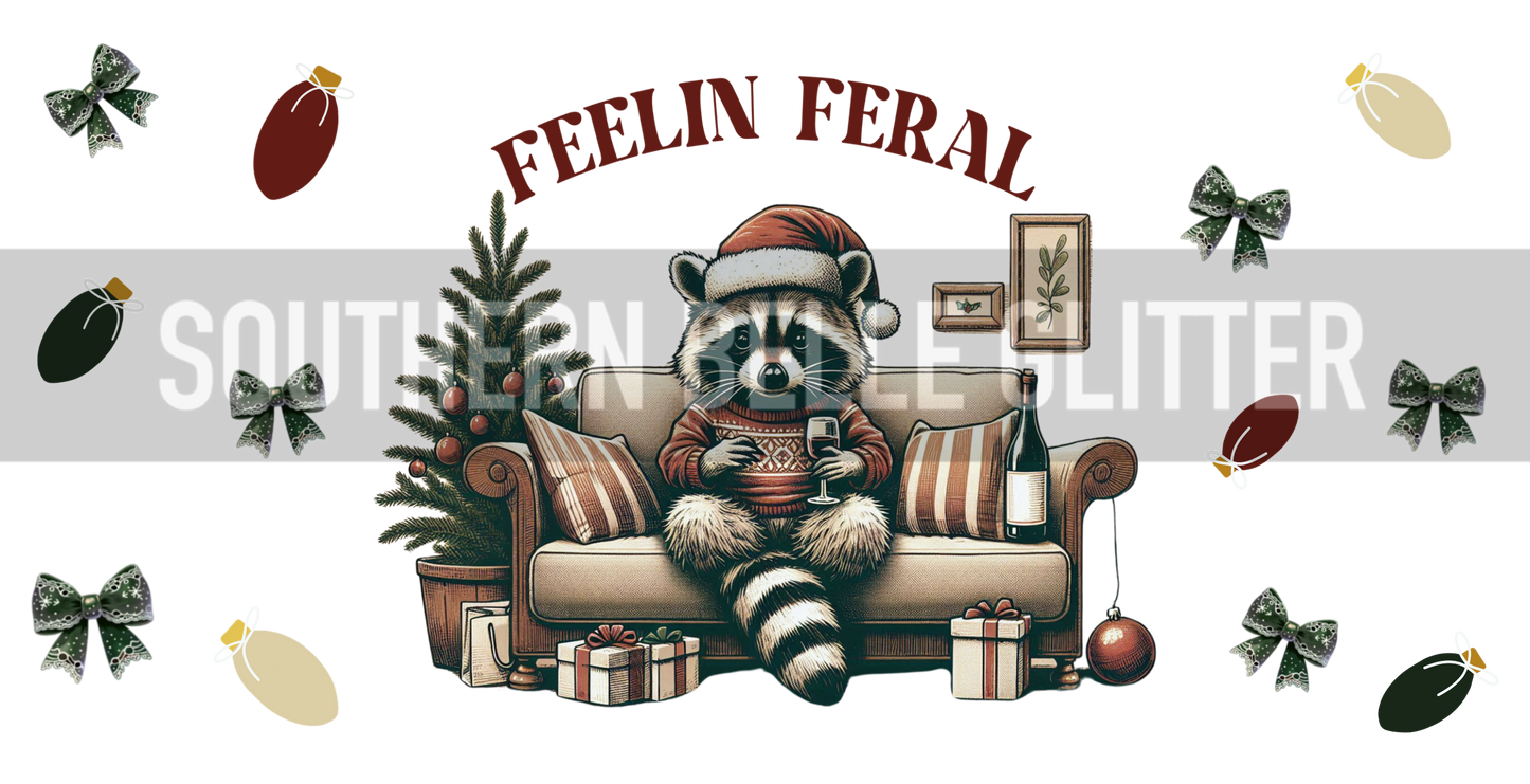 16oz  Feeling Feral Christmas Wrap