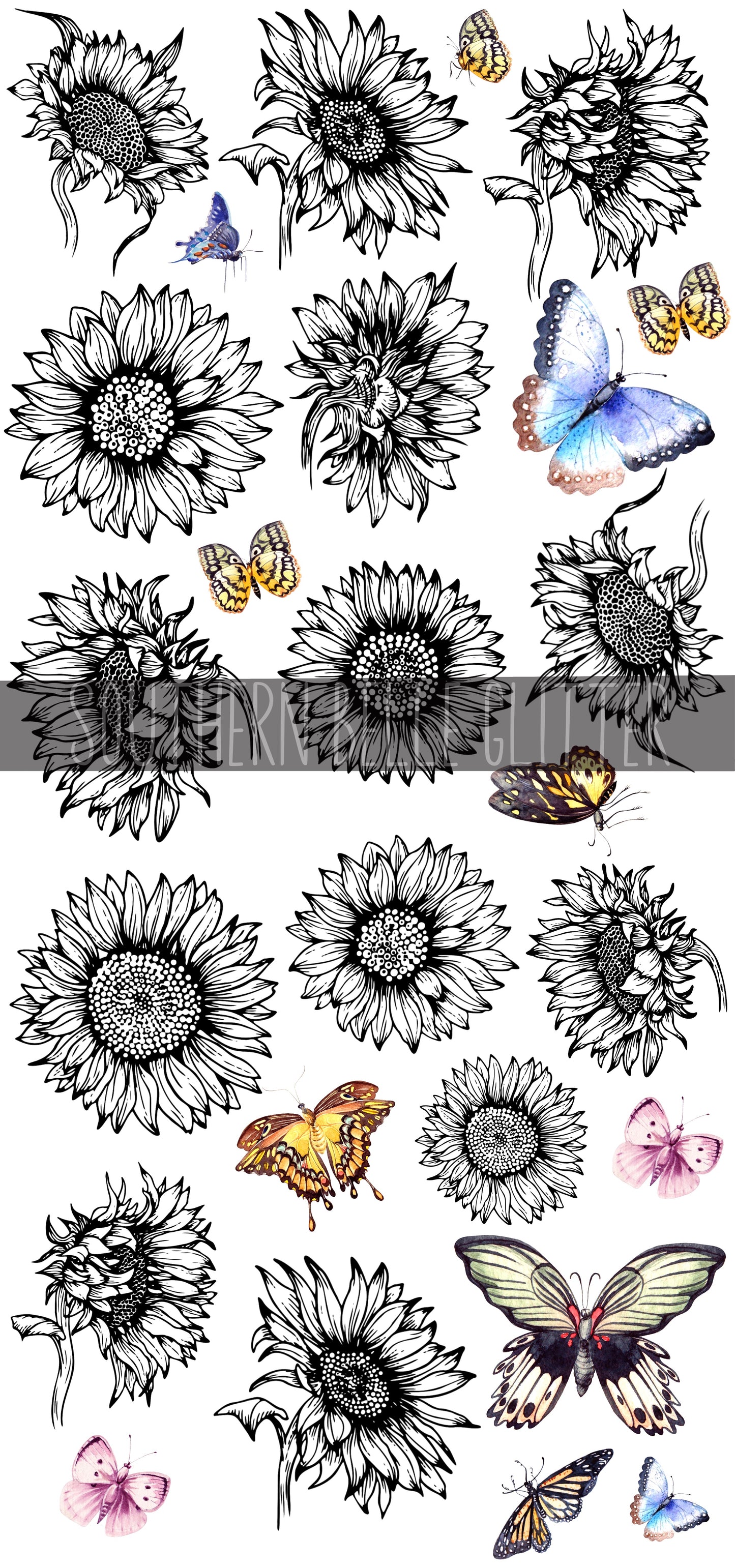 Sunflower Outline