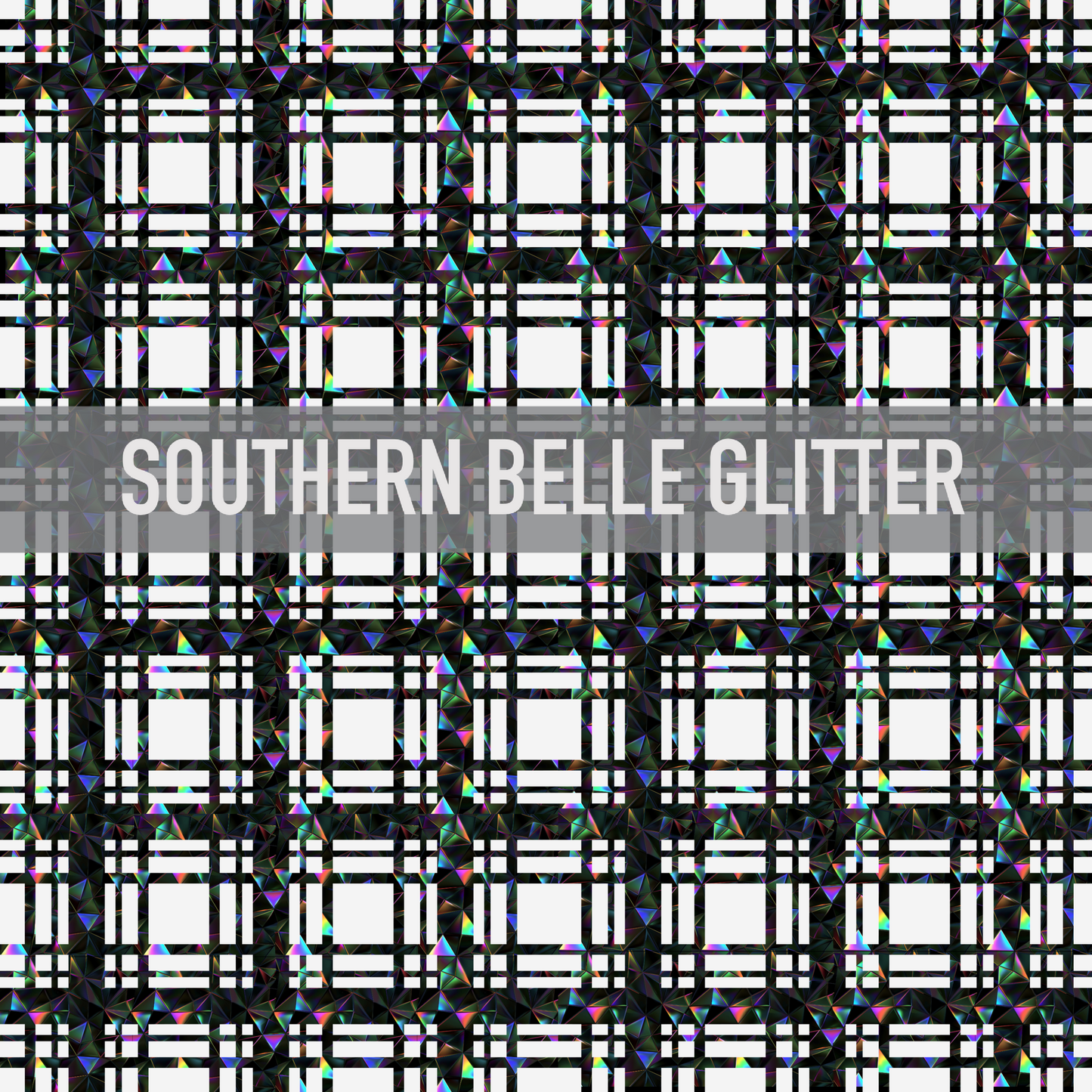 Black Holographic Plaid