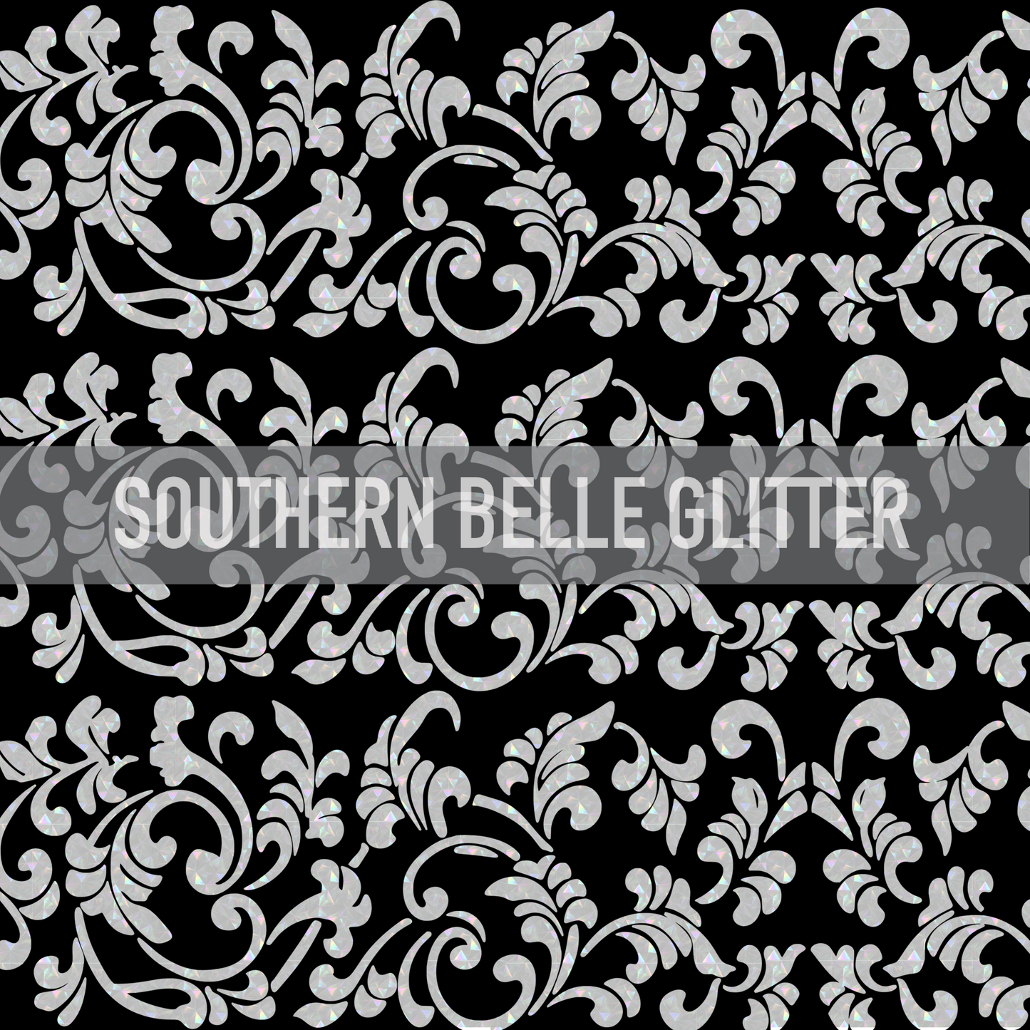 Holographic White Tooled Leather