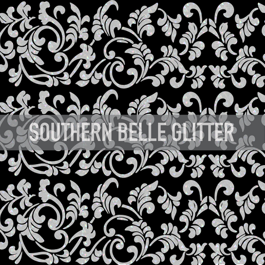 Holographic White Tooled Leather