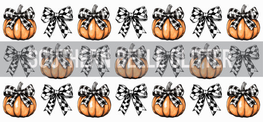 Checkered Pumpkin 16oz Wrap
