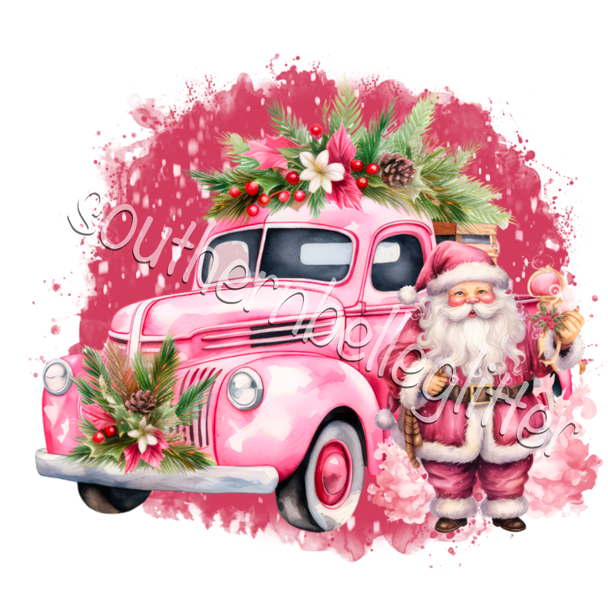 Santa Truck – Southern Belle Glitter