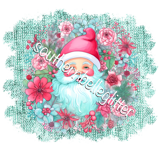 Santa/Mint Background