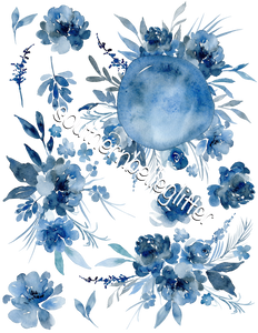 BBB Vintage Blue Floral