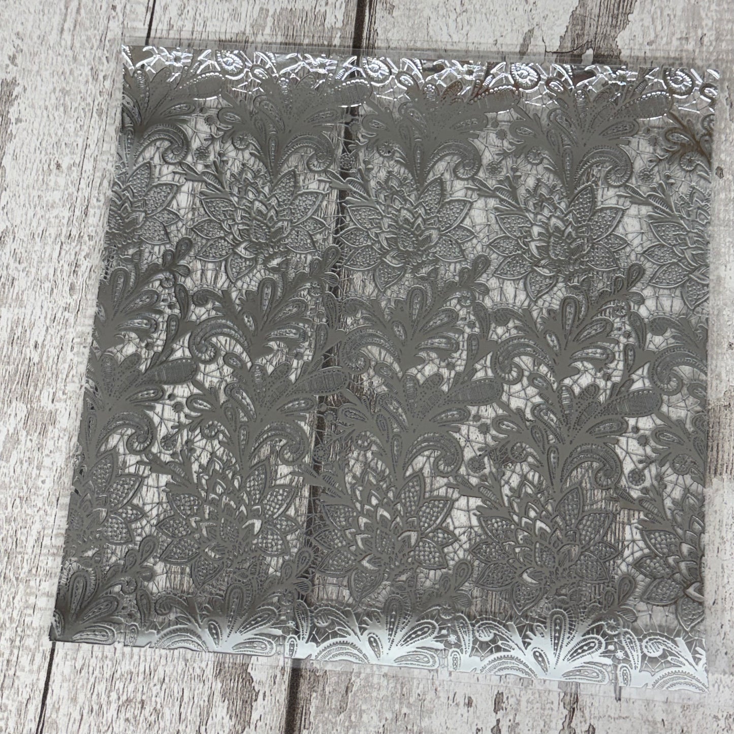 Metallic Silver Midnight Scroll