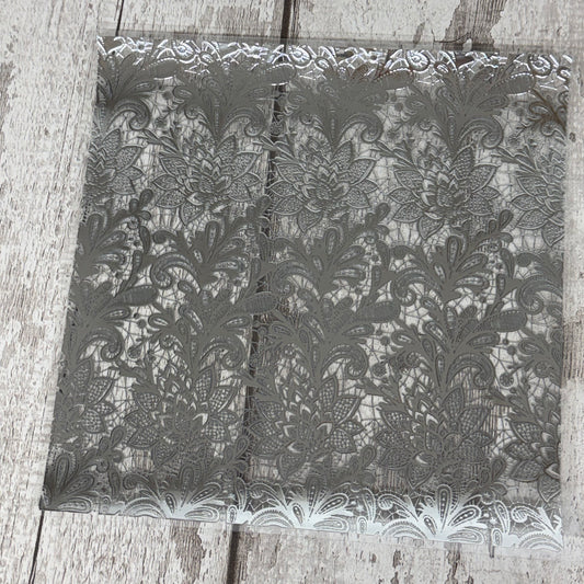 Metallic Silver Midnight Scroll