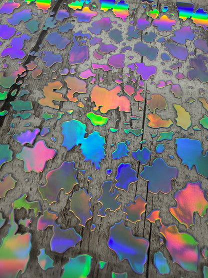 Holo Silver Cowhide Chic