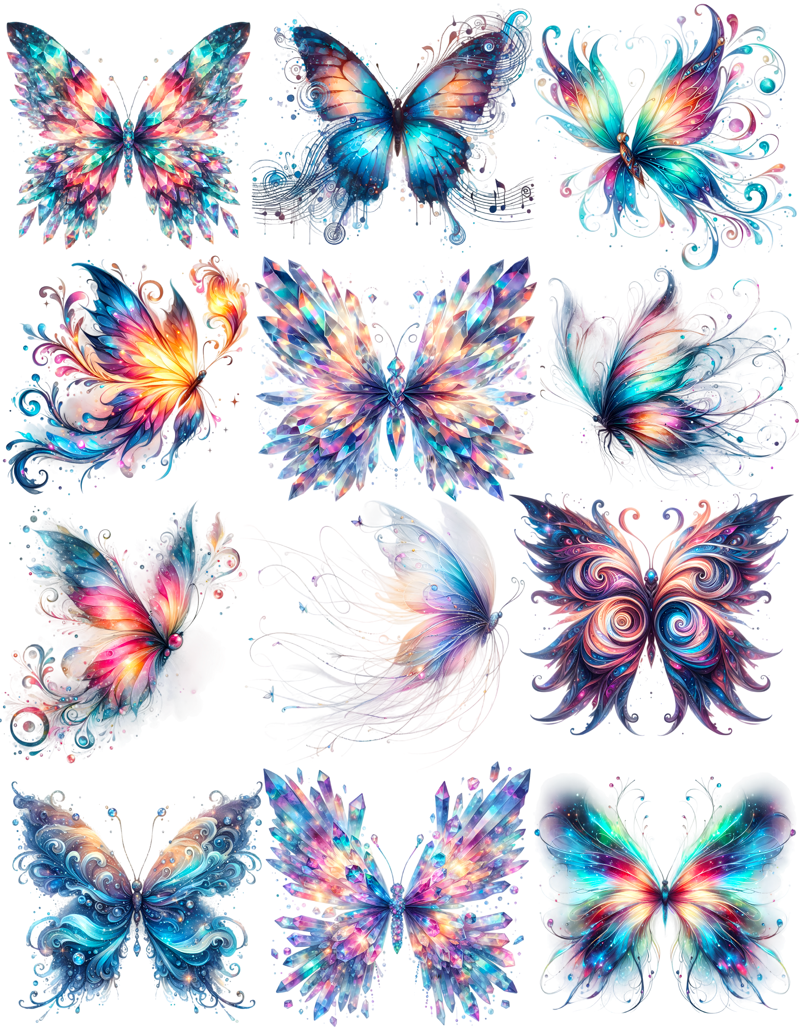 Magical Butterflies I by Dixie Darlins